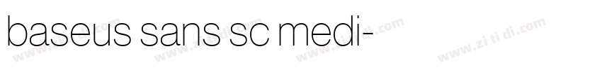 baseus sans sc medi字体转换